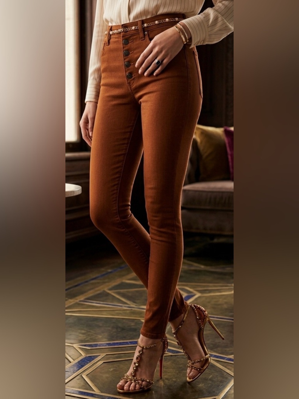 Madewell Brown Skinny Jeans Classic Style